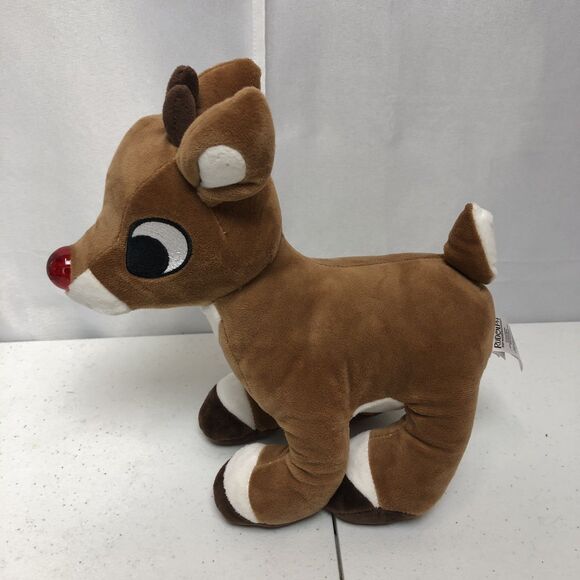 Rudolph The Red Nosed Reindeer Plush 10 inch Light Up Musical Christmas Plush - Picture 4 of 9